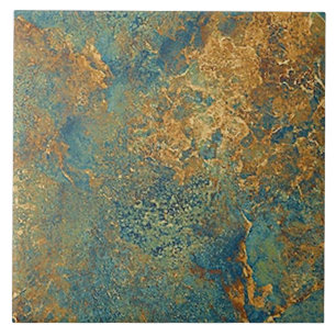 Keramikfliese - strukturiert in Rostfarbe