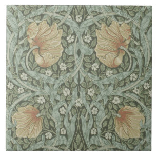 Keramikfliesen-Kamin William Morris Designs 01 Fliese