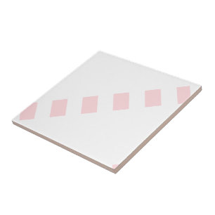 Keramikfliesen Streifen Rosa & Weiß Streifen Fliese