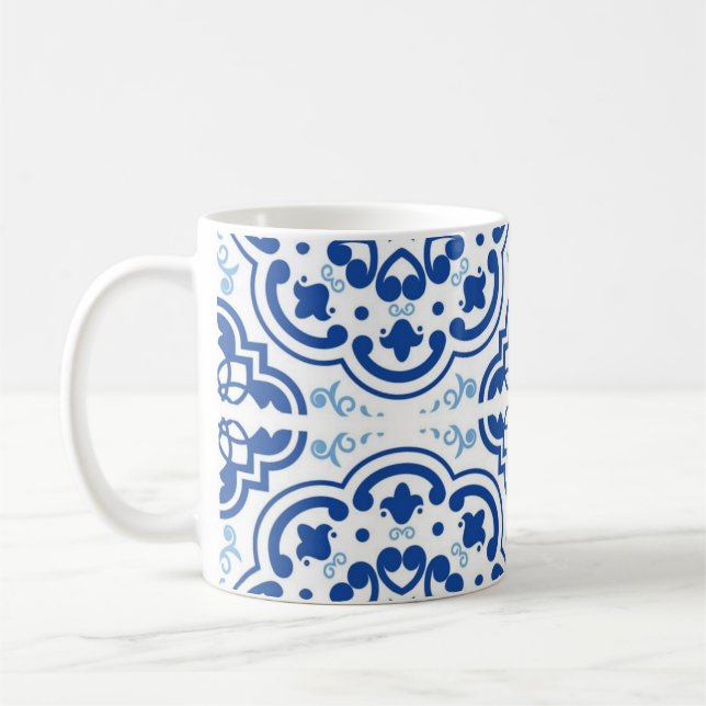 Keramikfliesenmuster Kaffeetasse (Links)