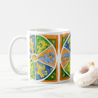 Keramiktasse mit sizilianischem Fliesendesign Kaffeetasse