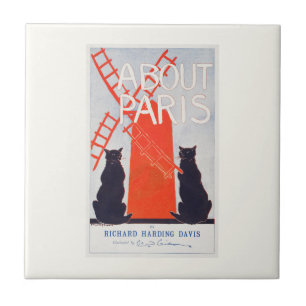 KERAMISCHE FLIESE: ÜBER PARIS VINTAGE-PLAKAT FLIESE