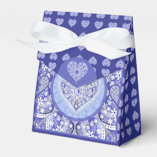 keramische Spitze Blau von Griechenland Geschenkschachtel