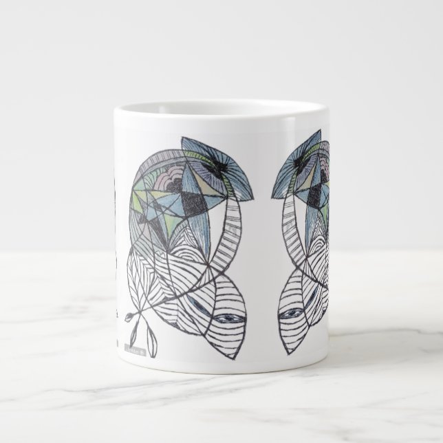 Keramischer Kaffeetasse - Idee Jumbo-Tasse (Vorderseite)