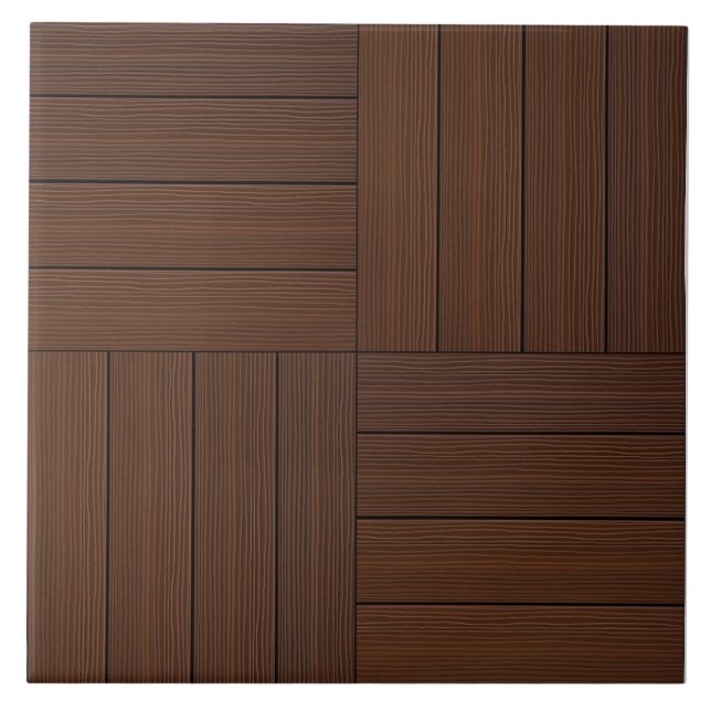Keramisches Holzquartett-Fliese Fliese (Vorderseite)