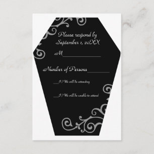 Keranda Ebony (Gray) RSVP-Karte RSVP Karte