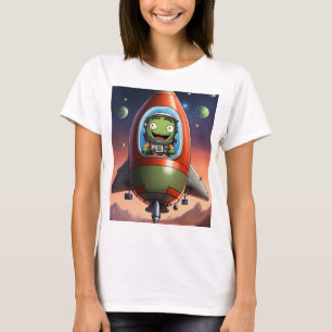 "Kerbal Riding Space Rocket T-Shirt - Aventure Aw