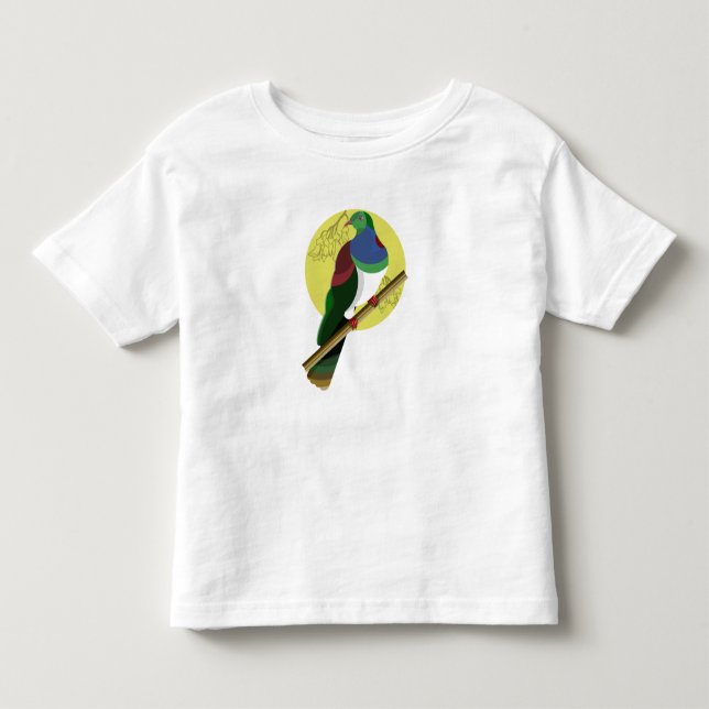 KERERU Vektor-Holztaube Kleinkind T-shirt (Vorderseite)