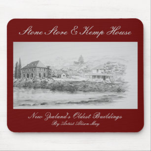 Kerikeri Stein-Speicher und Kemp-Haus Mousepad