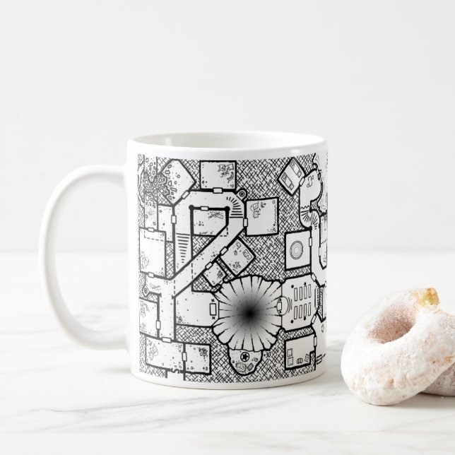 Kerker-Kultist-Tasse Kaffeetasse (Mit Donut)