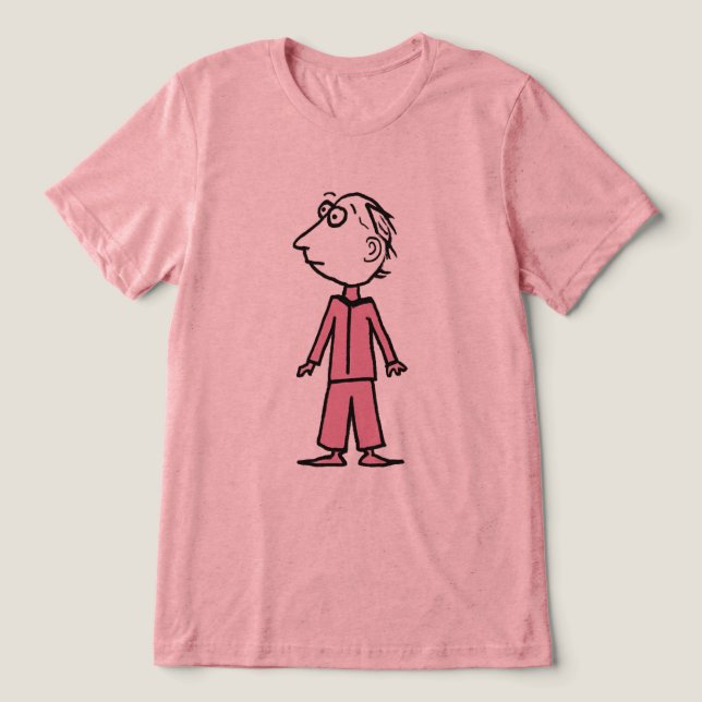 Kerl, Rosa Tri-Blend Shirt (Design Vorderseite)