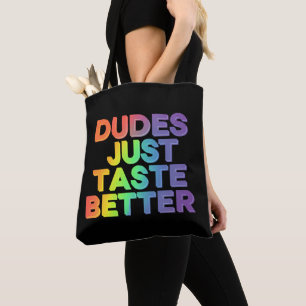 Kerle schmecken einfach besser Regenbogen Schwul S Tasche