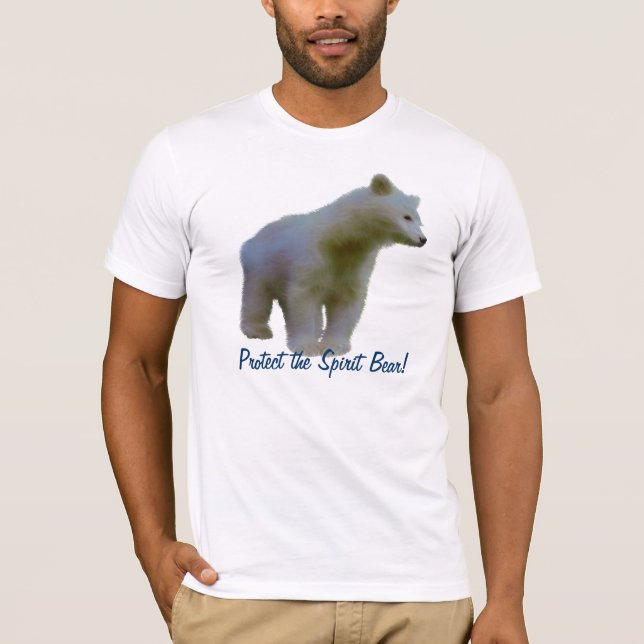 KERMODE BEAR Tier-Art Naturschutz T-Shirt (Vorderseite)
