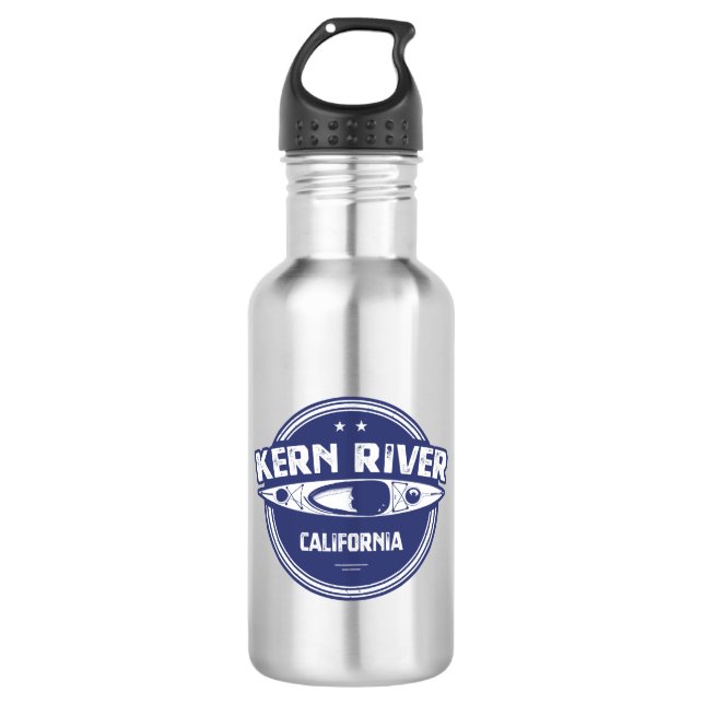 Kern River California Kayaking Edelstahlflasche (Vorderseite)
