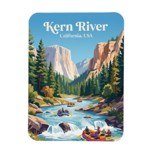 Kern River Kalifornien White Water Rafting USA Magnet