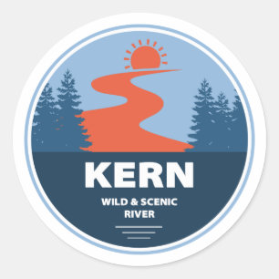 Kern Wild und Landschaftlich Runder Aufkleber