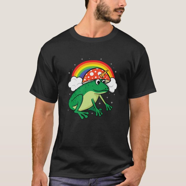 Kernästhetische Einhornfrosch-Pilzhut geht T-Shirt (Vorderseite)