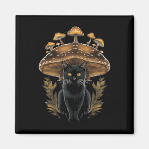 Kernästhetische Katze Pilz Magnet