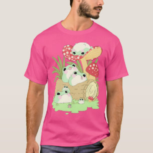 Kernästhetischer Frosch, der auf Pilz-Niedlich lie T-Shirt