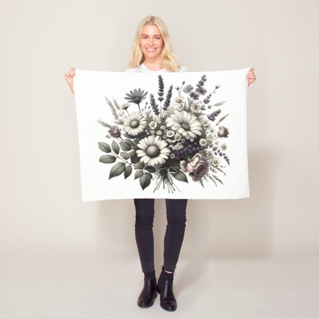 KernBlume für Vintage Hütte Fleecedecke (Beispiel)