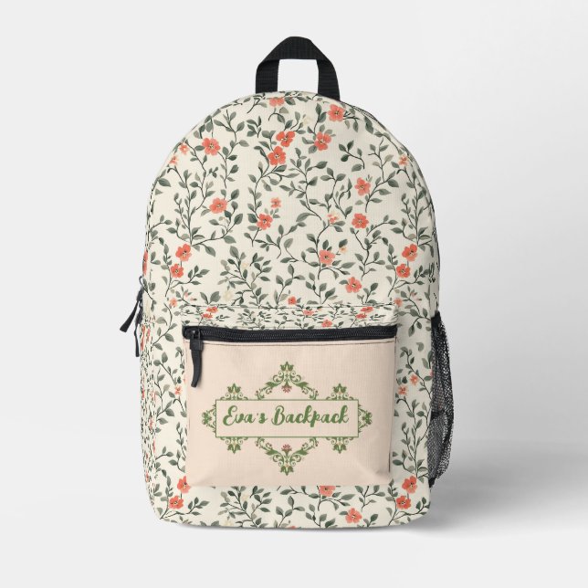 Kernblumengarten Bedruckter Rucksack (Vorderseite)
