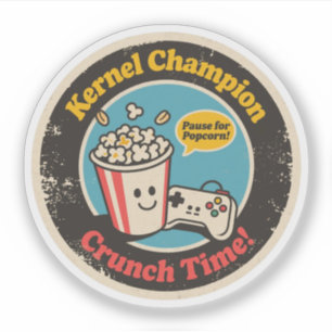 Kernel Champion Crunch Time Gamer Aufkleber