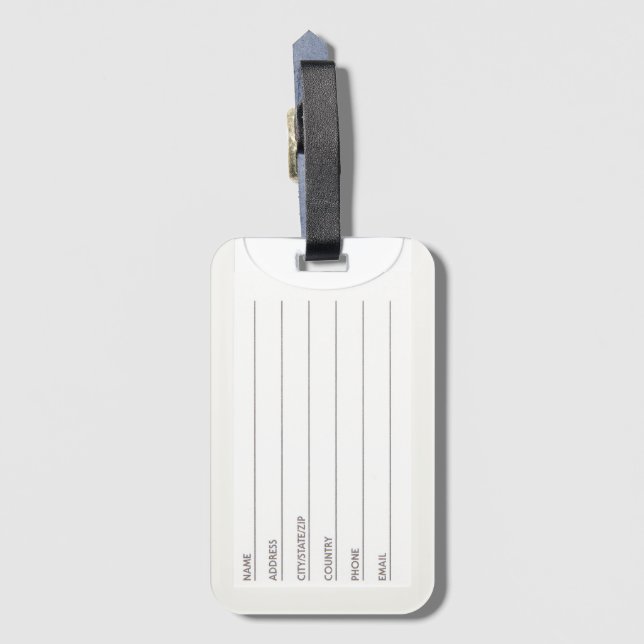 Kernel Farms Luggage Tag Gepäckanhänger (Rückseite (Vertikal))