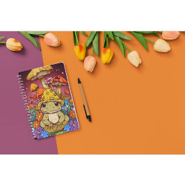 Kernfrosch-Blume-Pilze Notizblock