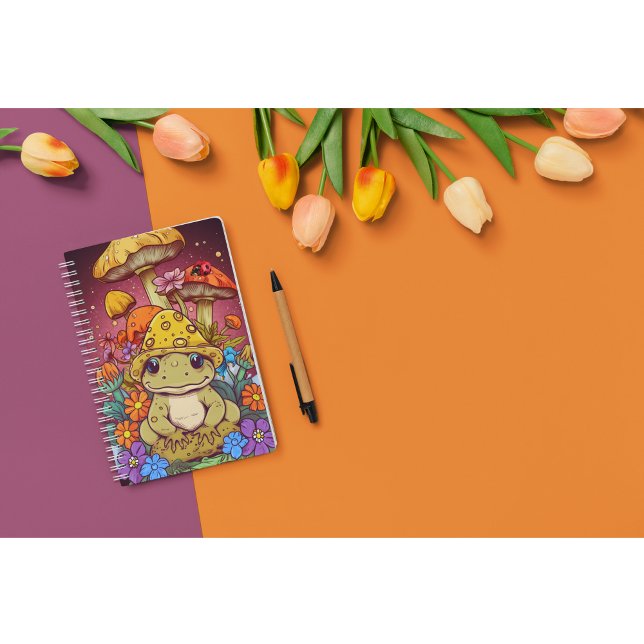Kernfrosch-Blume-Pilze Notizblock (Von Creator hochgeladen)