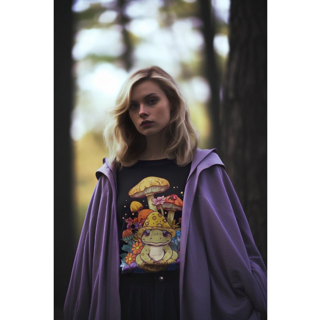 Kernfrosch-Blume-Pilze Sweatshirt (Von Creator hochgeladen)