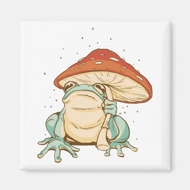 Kernfrosch mit Pilz Magnet (Vorne)