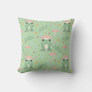 Kernfrosch und Pilzkissen Kissen
