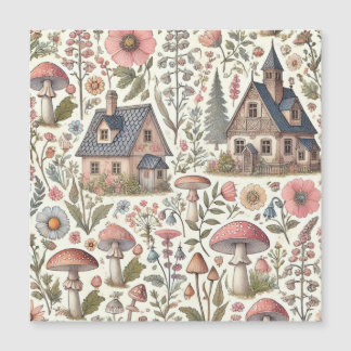 Kerngehäuse Pilz- und Blumenmuster Magnetkarte