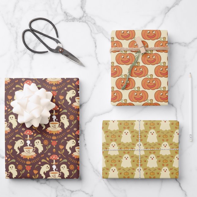 KernHalloween Geschenkpapier Set (Vorderseite)