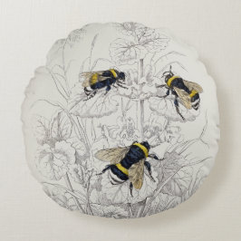 Kernknochenklee Bienendiagramm rund Rundes Kissen
