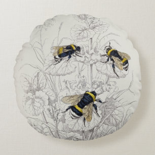 Kernknochenklee Bienendiagramm rund Rundes Kissen