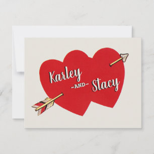 Kernname Vintag Valentine Feiertagskarte