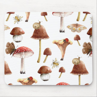 Kernpilze und Insektenwald Mousepad