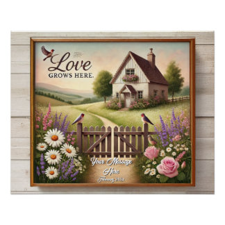 Kernposter "Liebe wächst hier" Poster