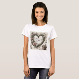 Kernpunkt "Liebe Scent" Blumenherz T - Shirt