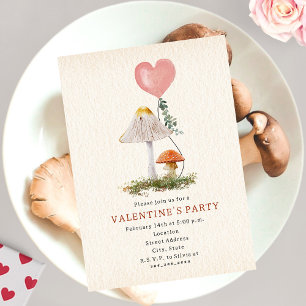 Kernpunkt Mushroom-Valentine-Party Einladung