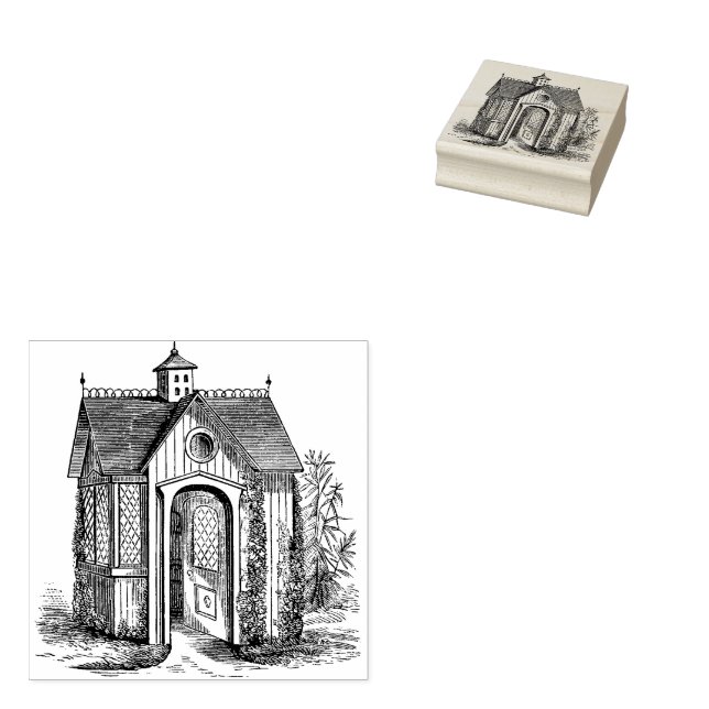 Kernpunkt Vintages Viktorianisches Gewächshaus Gummistempel (Stempel)