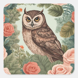 Kernschale Niedlich Quadratischer Aufkleber