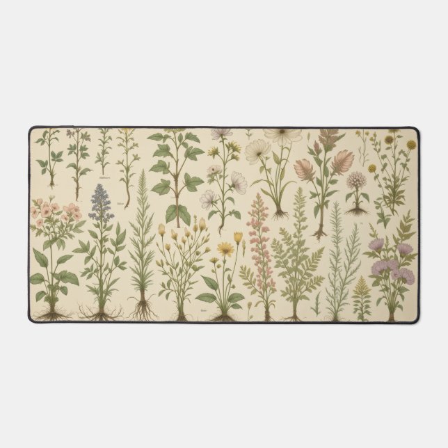 Kernschreibmatte, botanisches Design, Naturdec Schreibtischunterlage (Vorderseite)