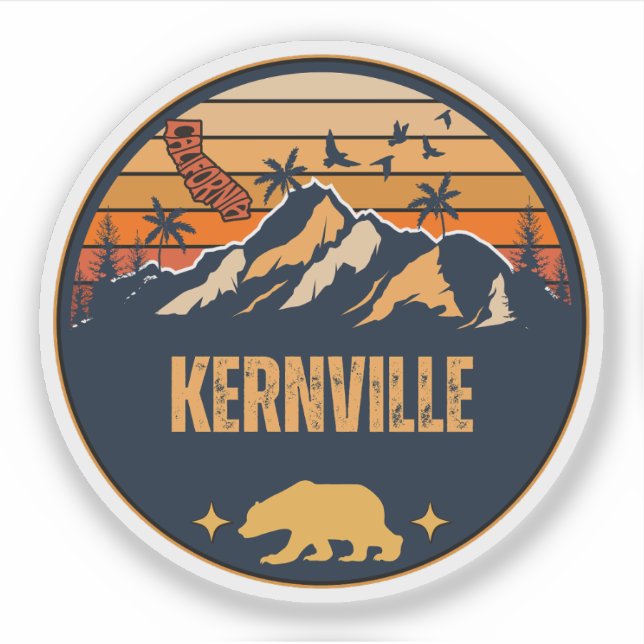 Kernville, Kalifornien Aufkleber (Vorderseite)