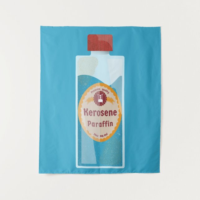 Kerosene Bottle Parffin Wandteppich (Vorderseite)