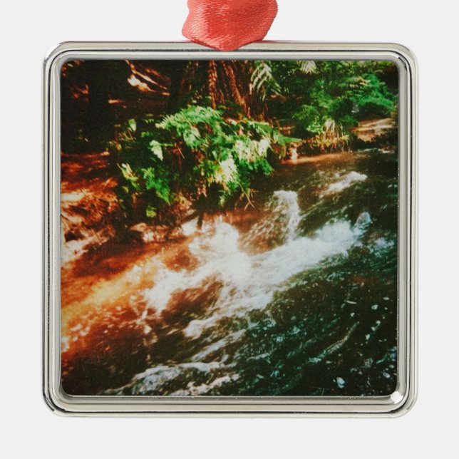Kerosin Creek, Rotorua, Neuseeland Ornament Aus Metall (Vorne)