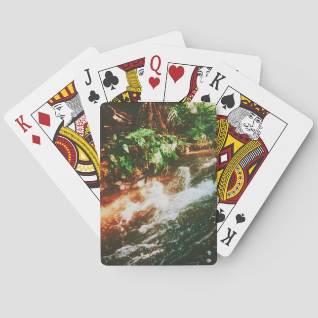 Kerosin Creek, Rotorua, Neuseeland Spielkarten (Rückseite)