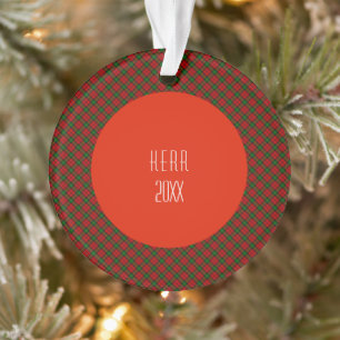 Kerr Clain Tartan Kariertes Muster Ornament