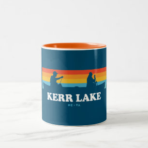 Kerr Lake Virginia North Carolina Canoe Zweifarbige Tasse
